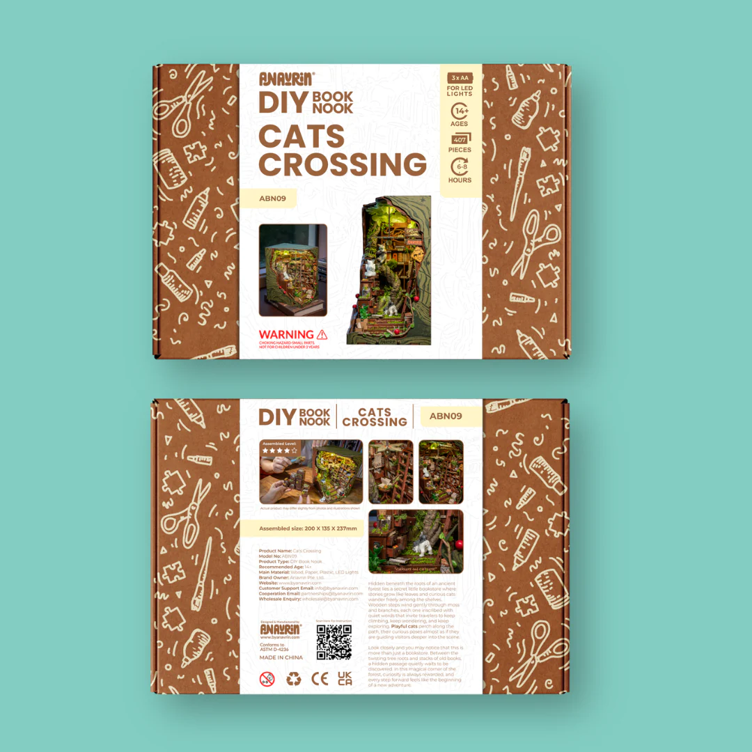 Cats Crossing Book Nook Kit - Image 14